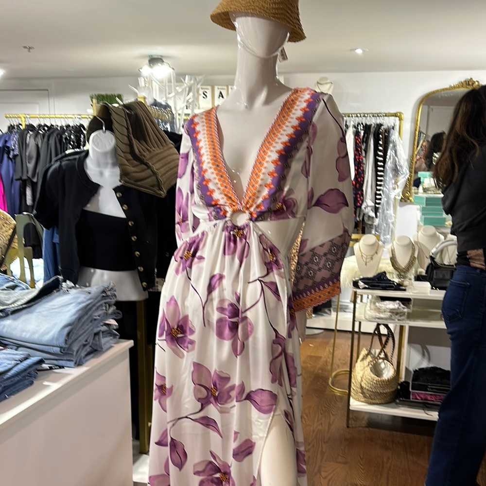 Floral V-Neck Maxi Dress